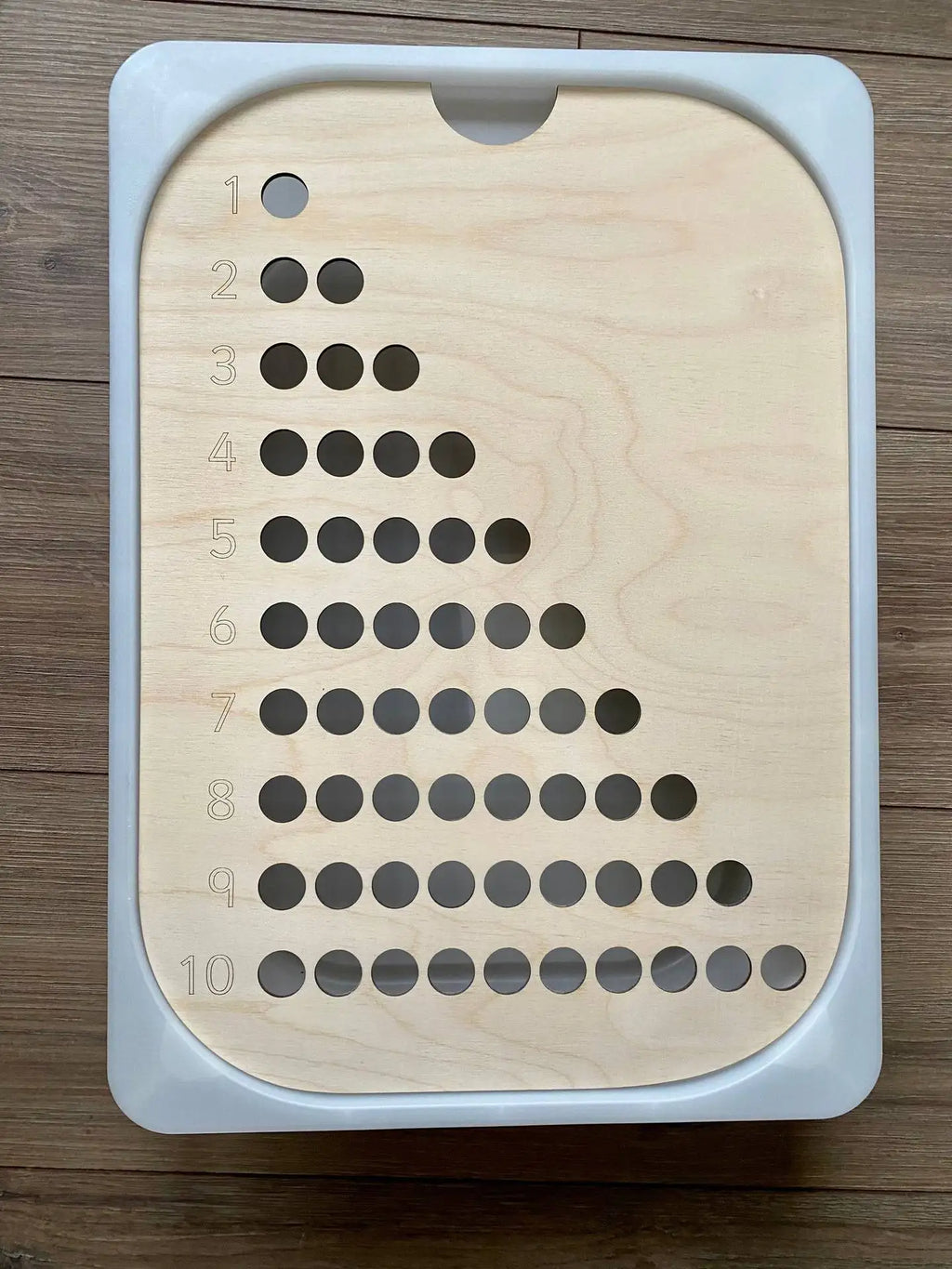 Montessori Sensory Table Wooden Tiles