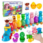 SmartTracks™ Farm Animal Train Set – Montessori Matching & Sorting Learning Toy