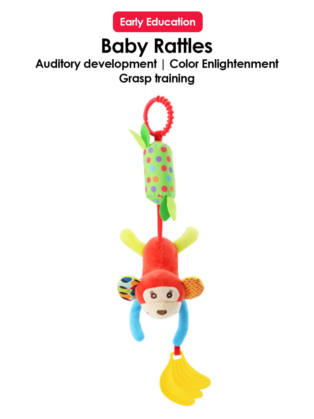 Hanging Animal Rattle with Bell