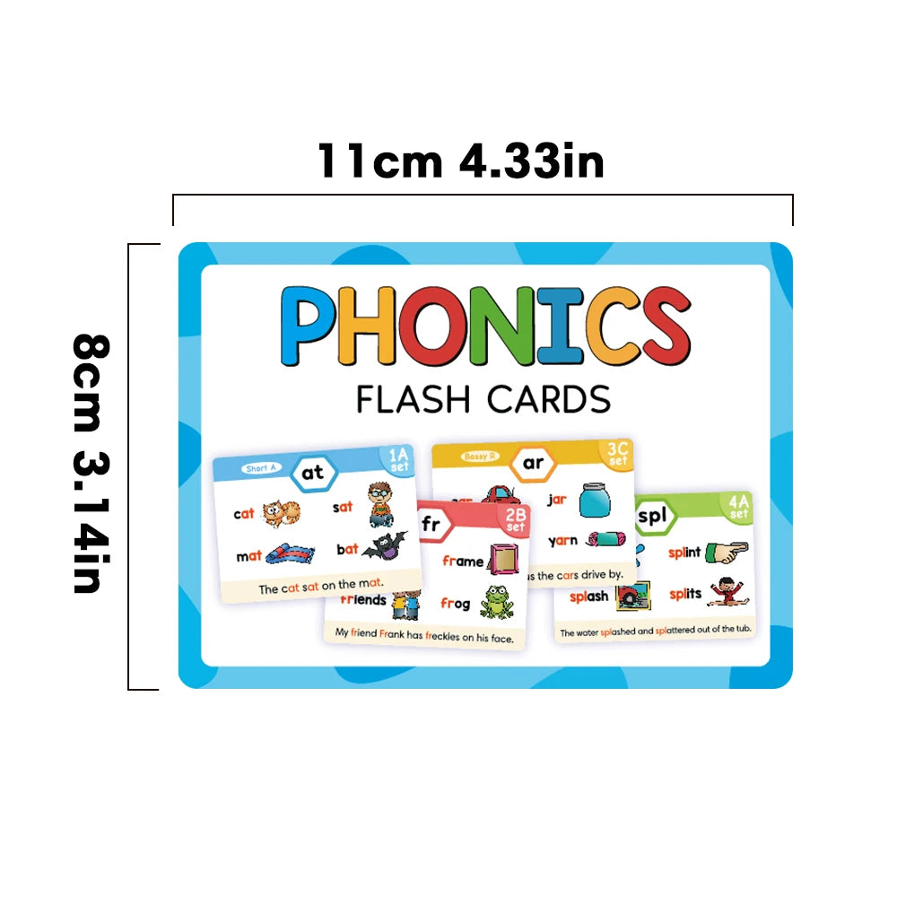 Master Reading Fast: Phonics Flash Cards for 20 Easy Stages!