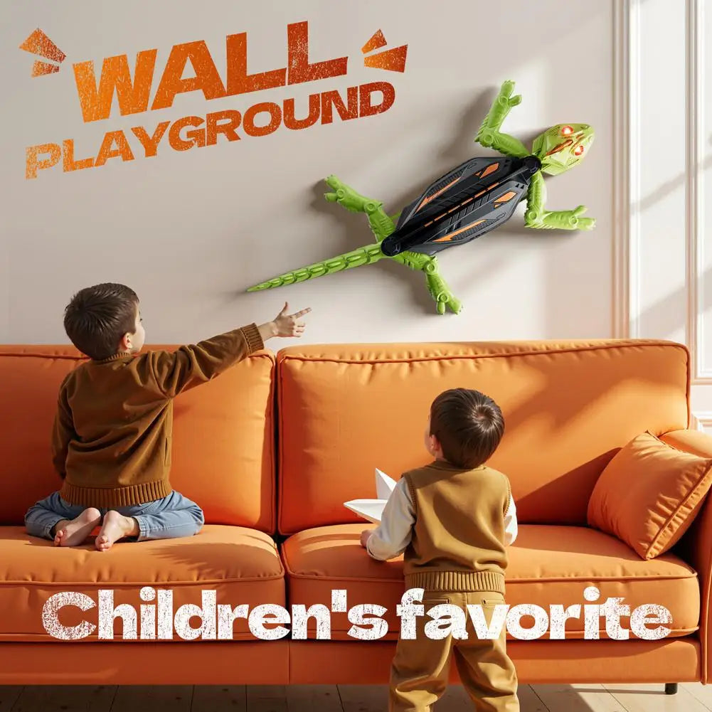 MagicClimb™ RC Wall-Climbing Lizard – Remote Control Gecko with LED Eyes