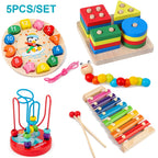 Montessori Wooden Puzzle Collection