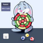 Kids Dart Board Set – Soft Sticky Ball Target Game