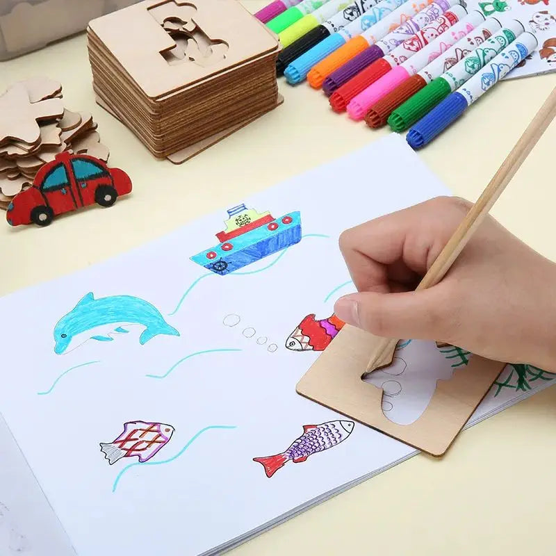 Montessori DIY Drawing Templates (20 pcs)