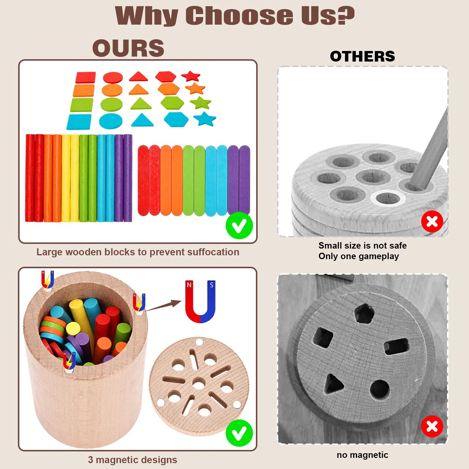 Wooden Color Sorting Toy