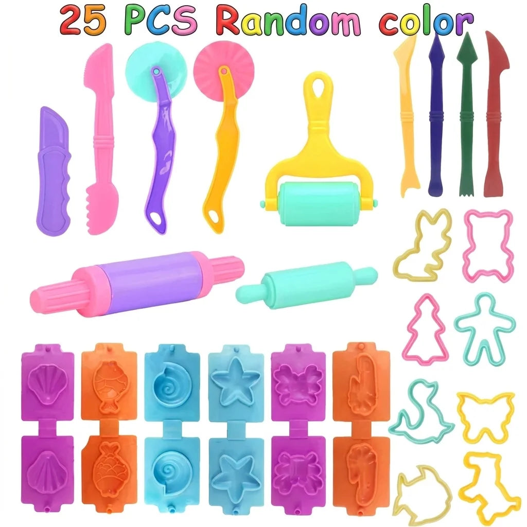 Play Dough Tool Kit with Animal and Shell Molds