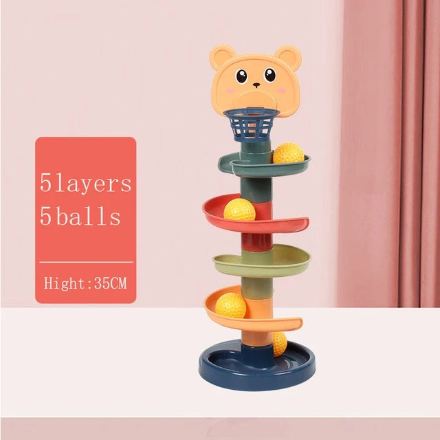 Ball Drop and Roll Tower for Toddlers