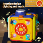 6-in-1 Montessori Activity Cube with Music and Lights