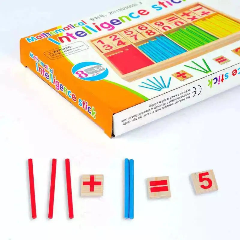 Montessori Education Wooden Counting Sticks