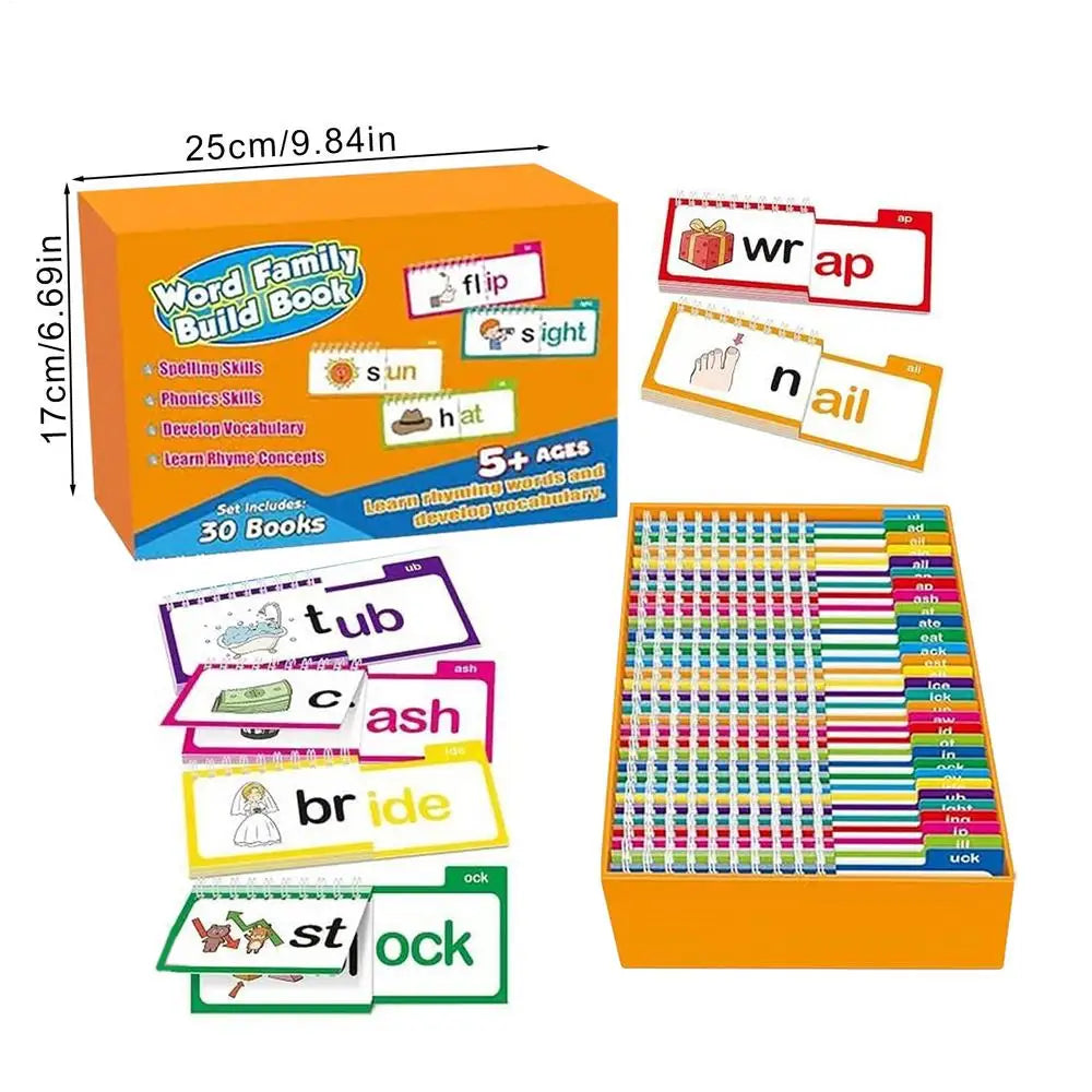 RhymeTime Read and Rhyme Word Family Flip Books (30 Books)