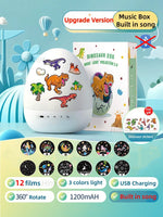 DinoGlow™ Projection Night Light-Rotating Star Projector with Music & Films
