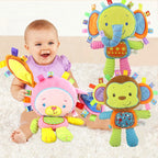 Animal Taggie Plush Rattle with Bell
