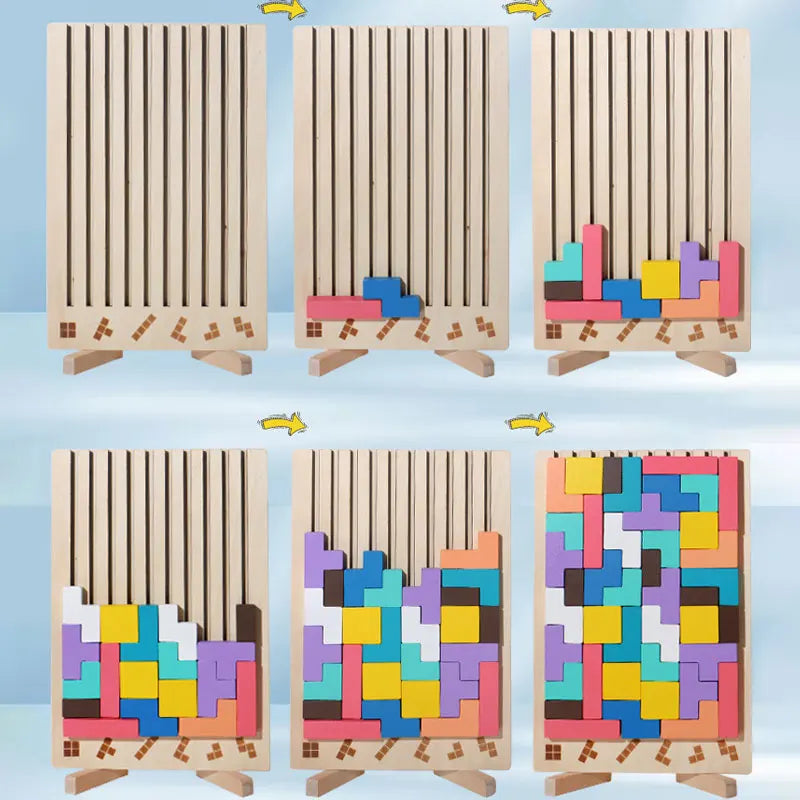 3D Wooden Logic Puzzle Blocks, photo 3