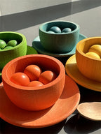 Montessori Rainbow Sorting Bowls Set