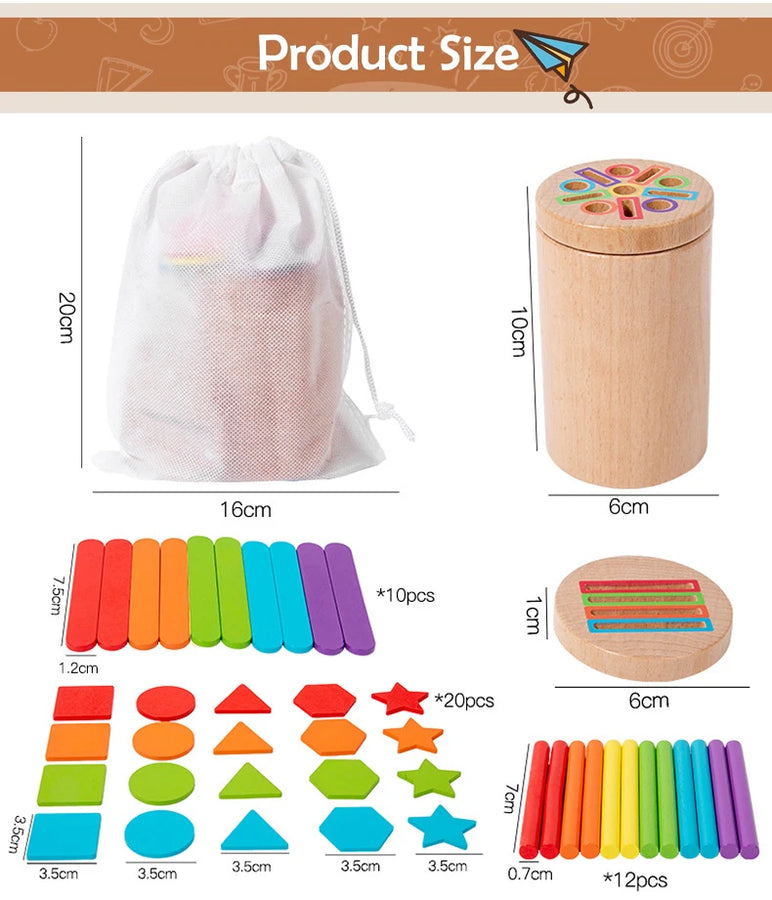 Wooden Color Sorting Toy