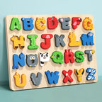 3D Wooden Alphabet & Number Matching Puzzle