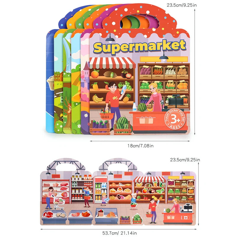Reusable Jelly Sticker Quiet Book