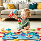 Montessori Cloth Fishing Game with Sea Animals