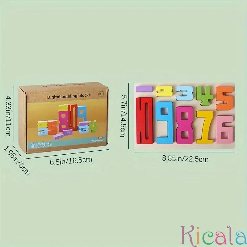 Montessori Wooden Number Blocks for Learning