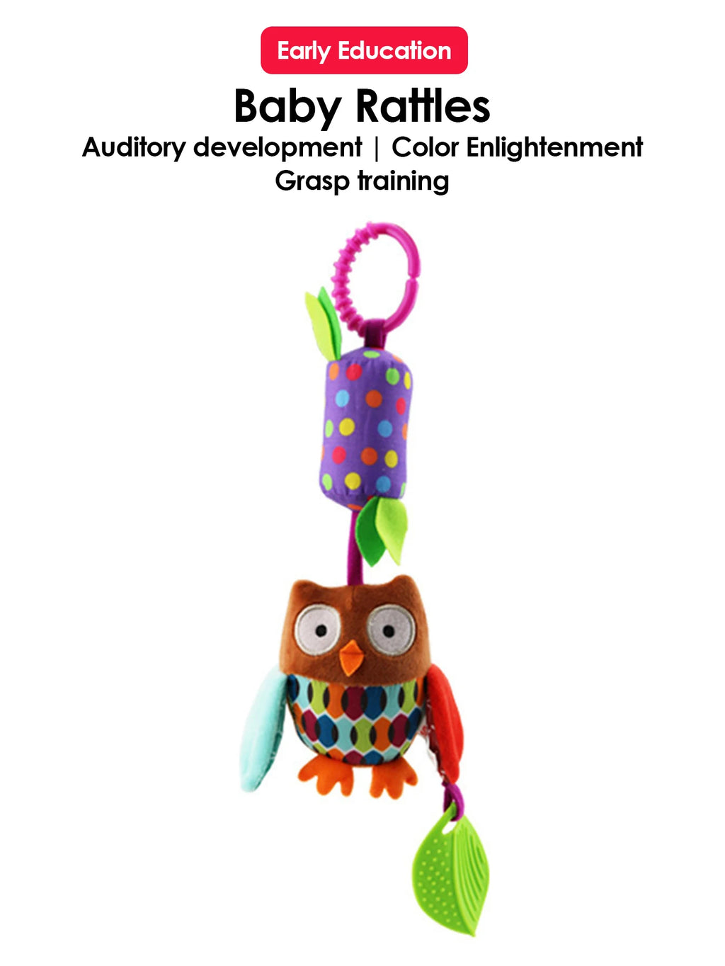 Hanging Animal Rattle with Bell