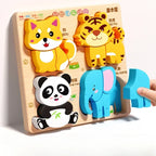 Wooden 3D Puzzle Sets (Animals, Vehicles & More)