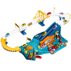 Dinosaur Parking Garage Rail Car Set