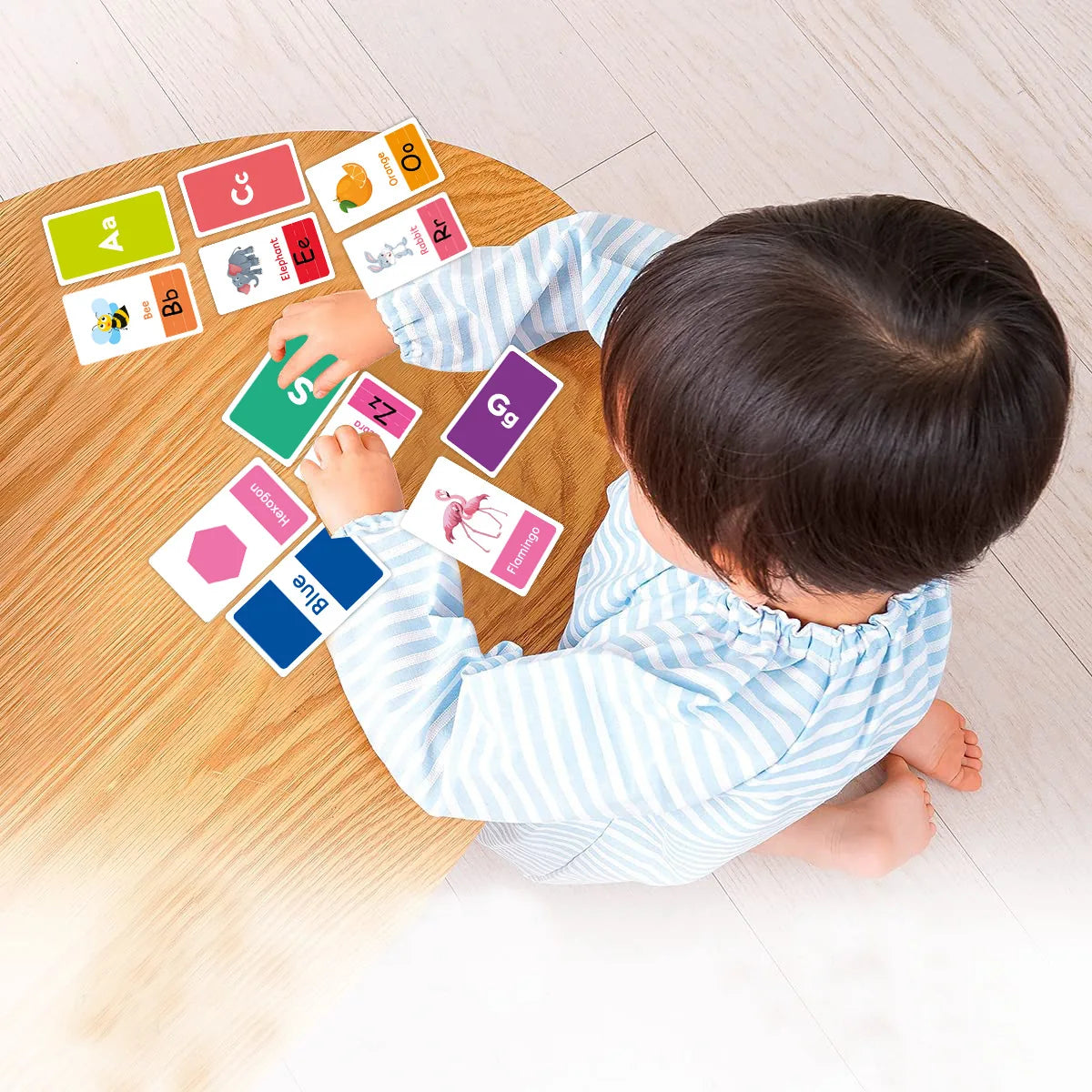 ABC and Numbers Flashcards for Preschoolers (58 Cards)