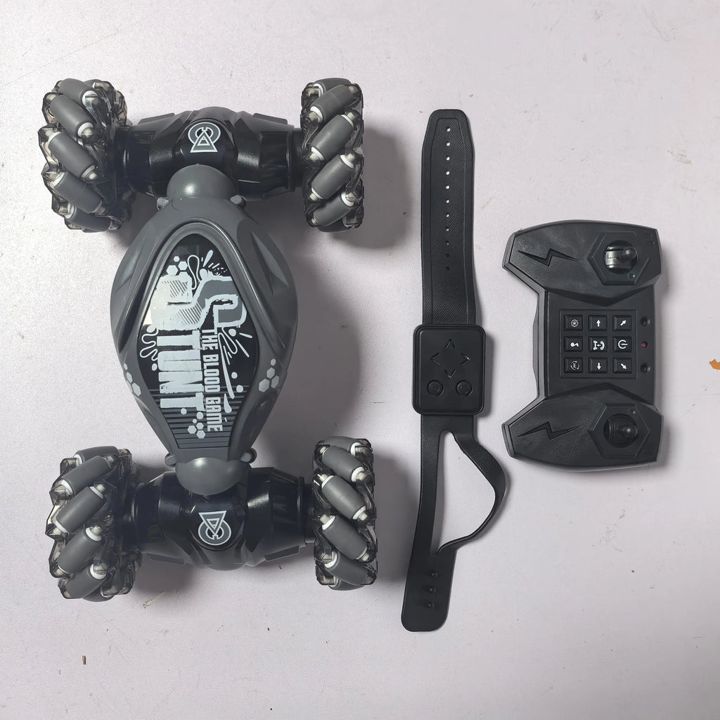 StuntX™ Gesture-Control RC Climbing Car – 360° Rotating LED Off-Road Racer