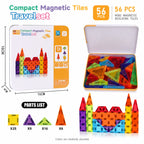 Mini Magnetic Tiles Travel Set in Tin Box