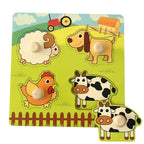 Montessori Wooden Puzzle Board for Toddlers