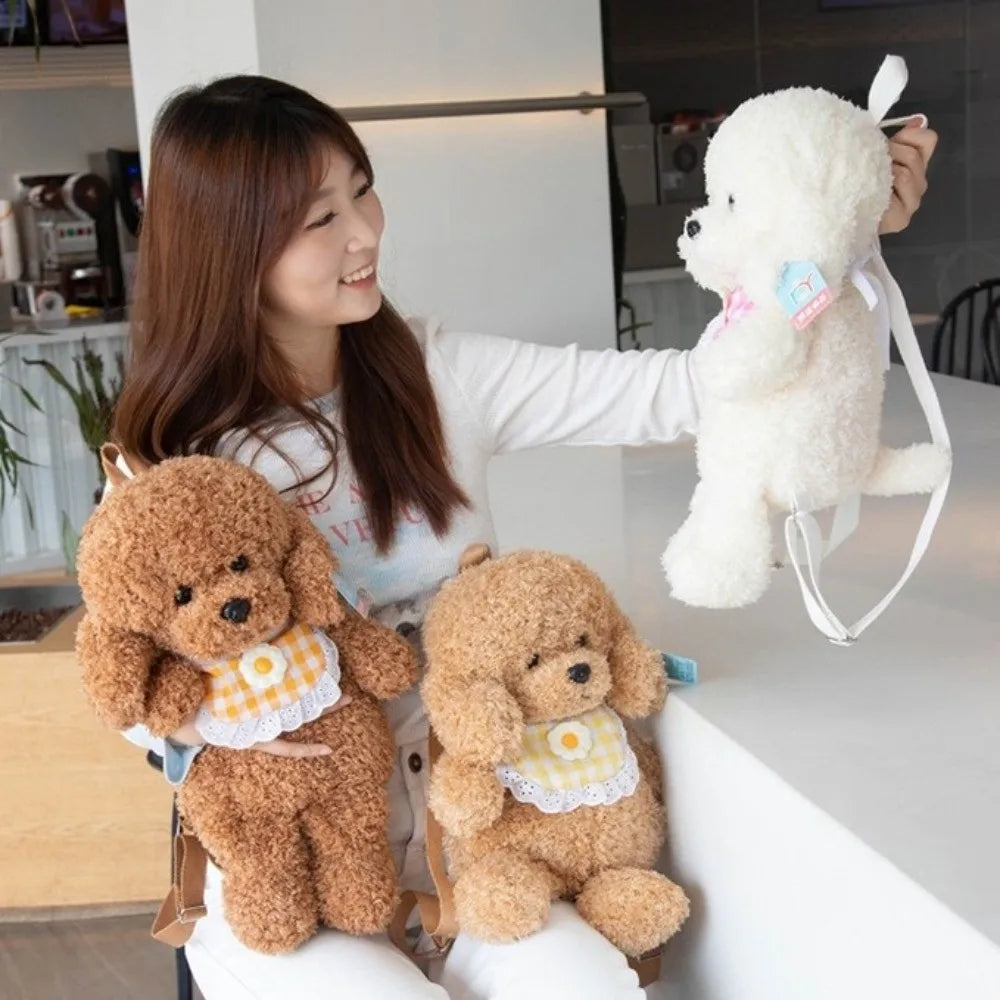 Plush Teddy Dog Backpack