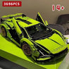 Technical SuperCar Assembly Building Set – 3696 Pieces Advanced Brick Model