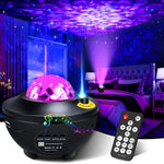 Galaxy Star Projector – Night Light with Bluetooth Music & Ocean Waves – Perfect Gift for Kids