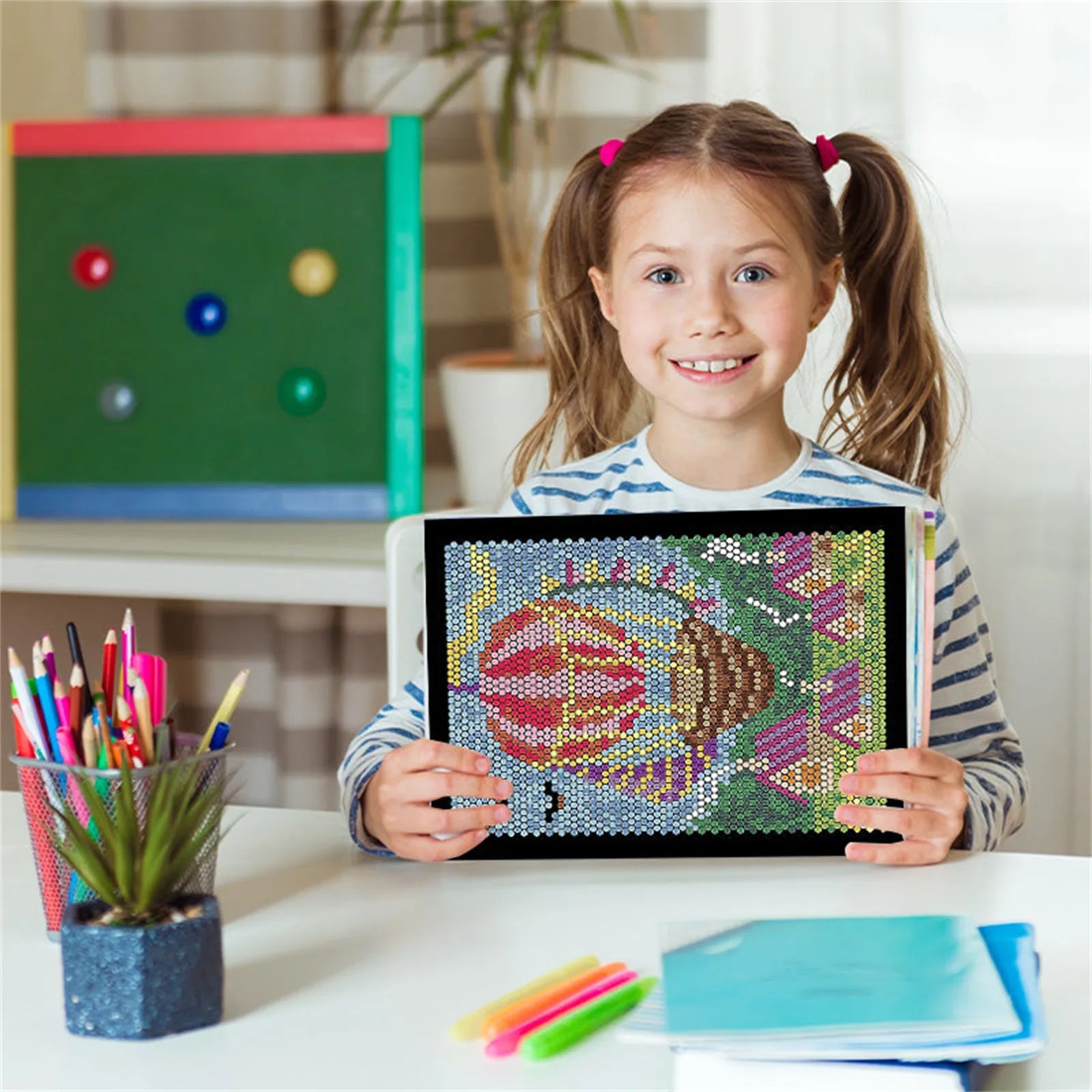 100 Color-by-Number Pages for Stress Relief
