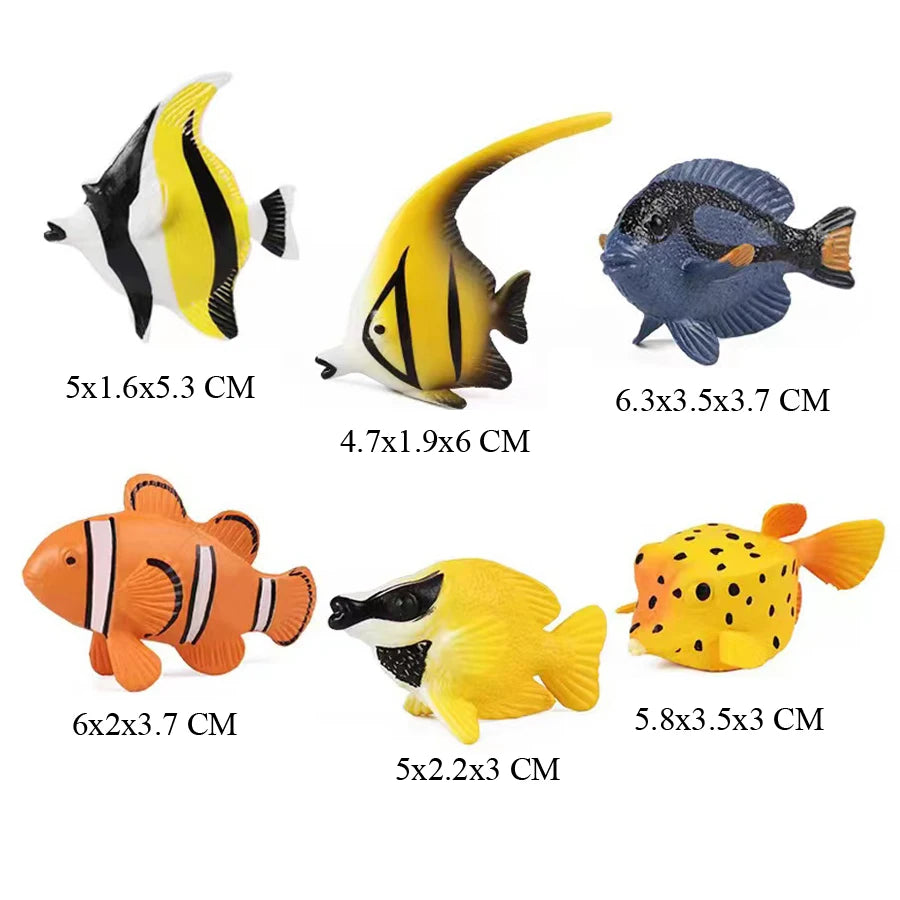 Realistic Ocean Animal Figurines Set