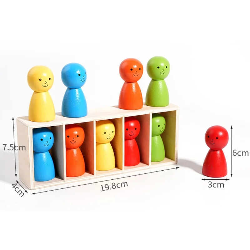 Montessori Wooden Color Sorting Set