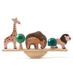 Montessori Sensory Wooden Forest Blocks & Animal Threading Toys