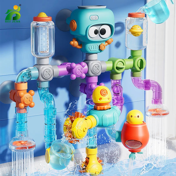 Octopus Water Pipe Bath Toy Set