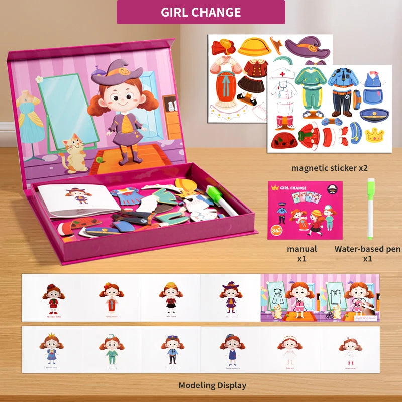 MagnaMind Magnetic Puzzle Book
