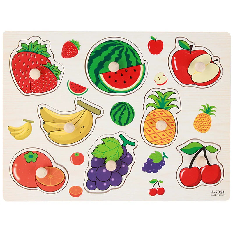 Montessori Wooden Puzzle Board for Toddlers
