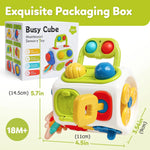 Montessori Busy Cube Sensory Activity Toy