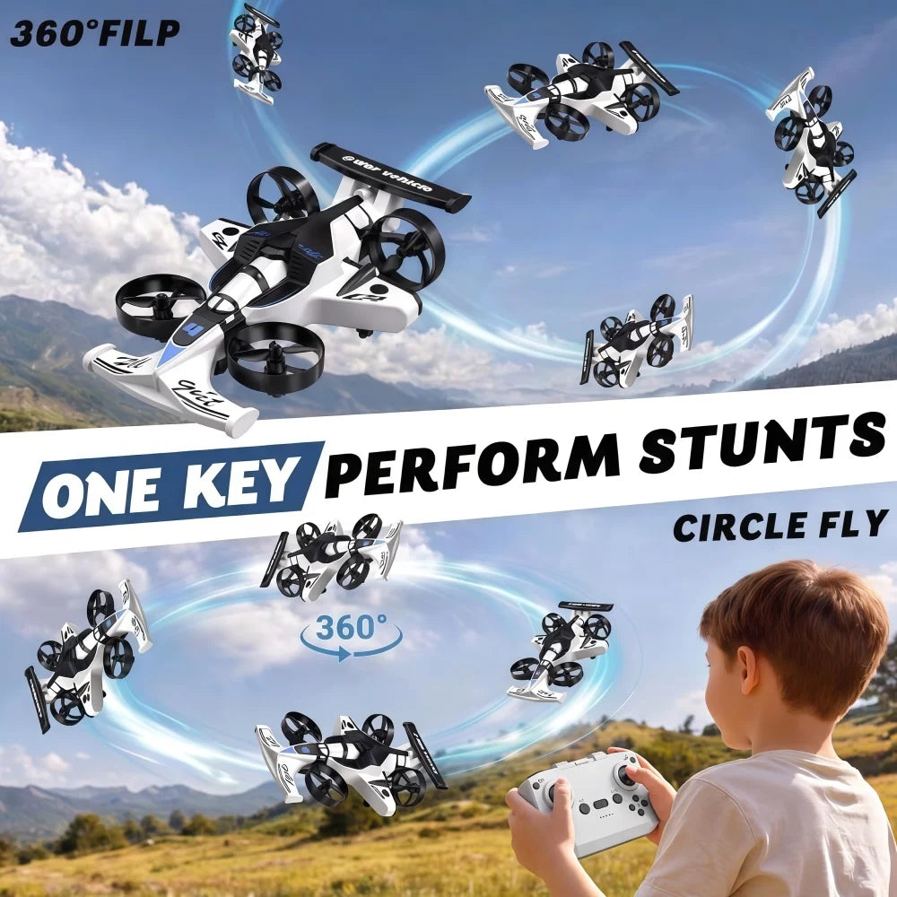 SkyDrift 2-in-1 RC Plane and Stunt Car