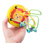 Wooden Bead Maze Roller Coaster Toy