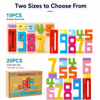 Montessori Wooden Number Blocks for Learning