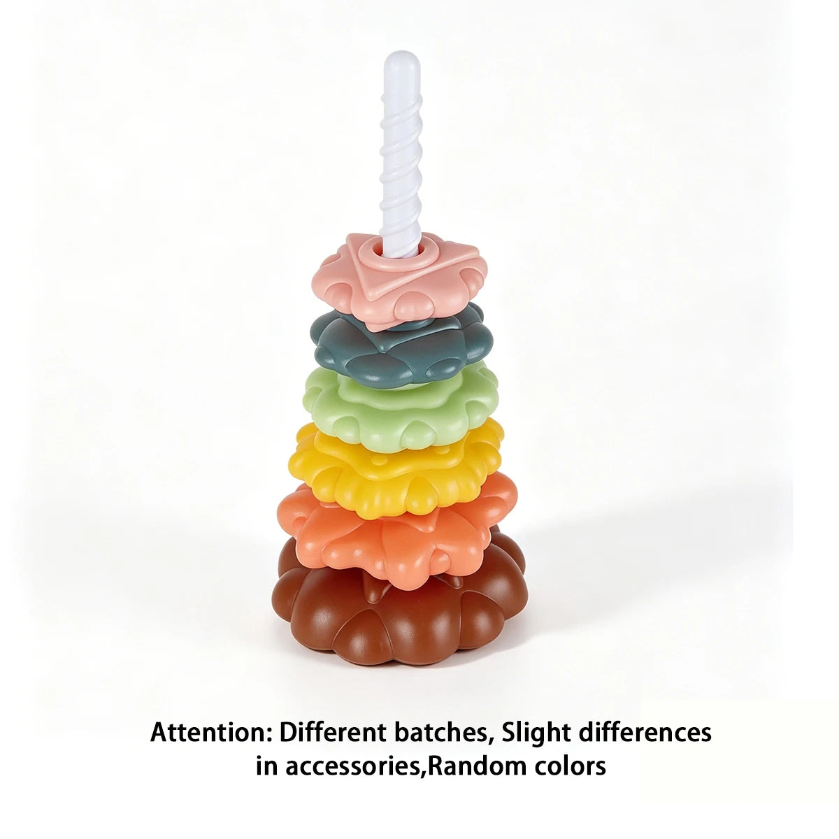 Rotating Rainbow Stacking Tower