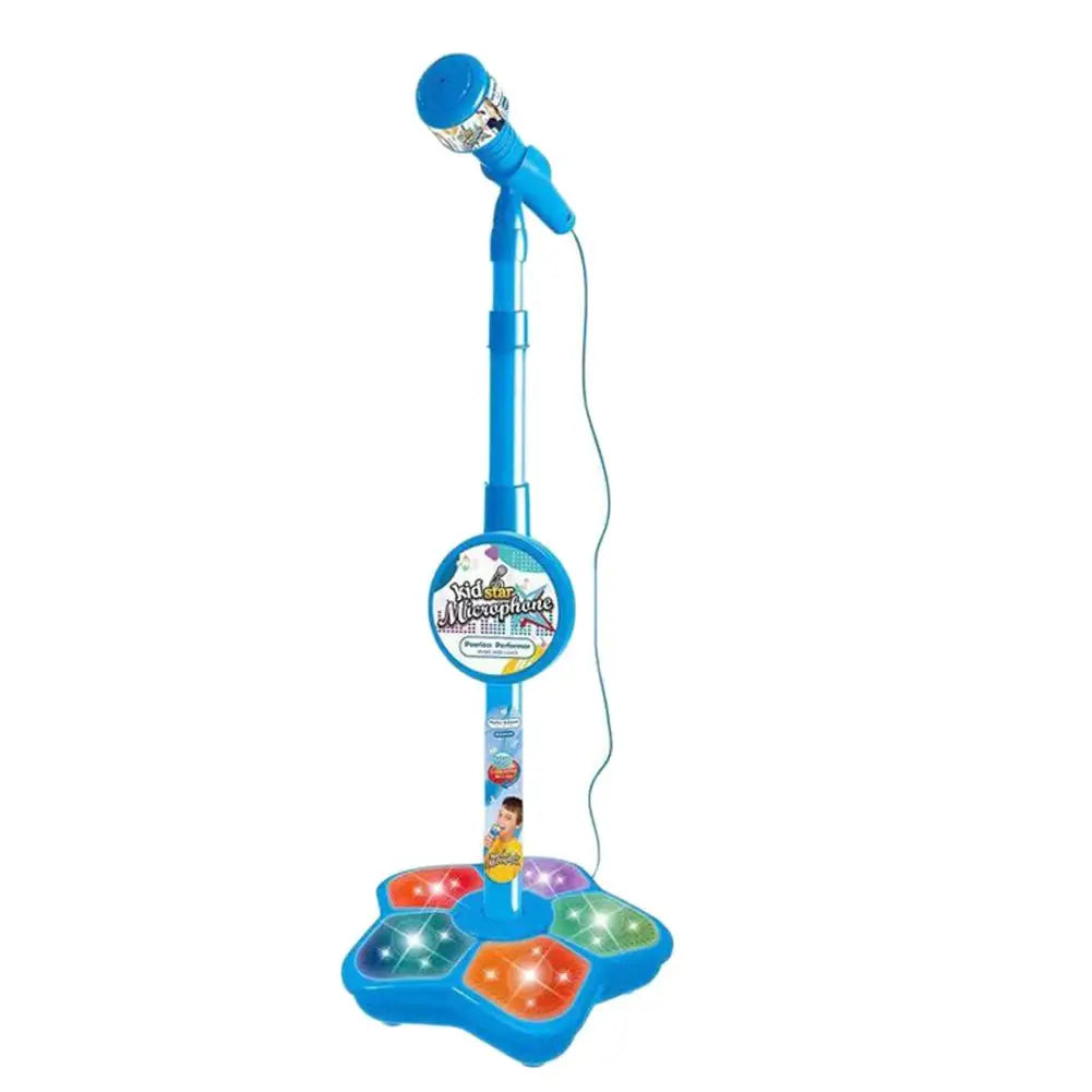 Kids Karaoke Microphone Stand with LED Lights