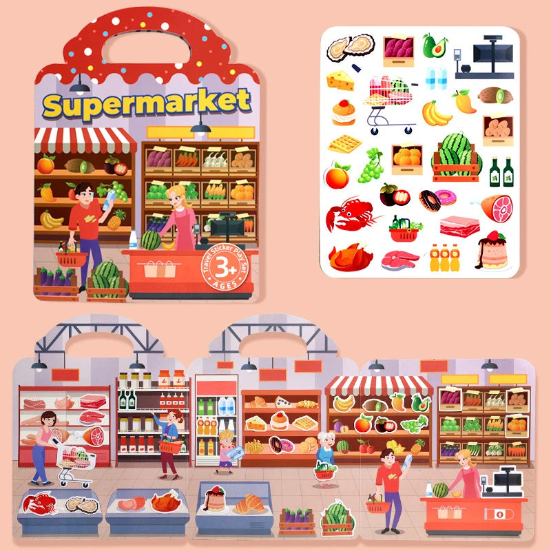 Reusable Jelly Sticker Quiet Book