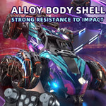 Morphing Six-Wheeled Remote Control Stunt, Light Spray Car – Alloy Off-Road RC Racing Car