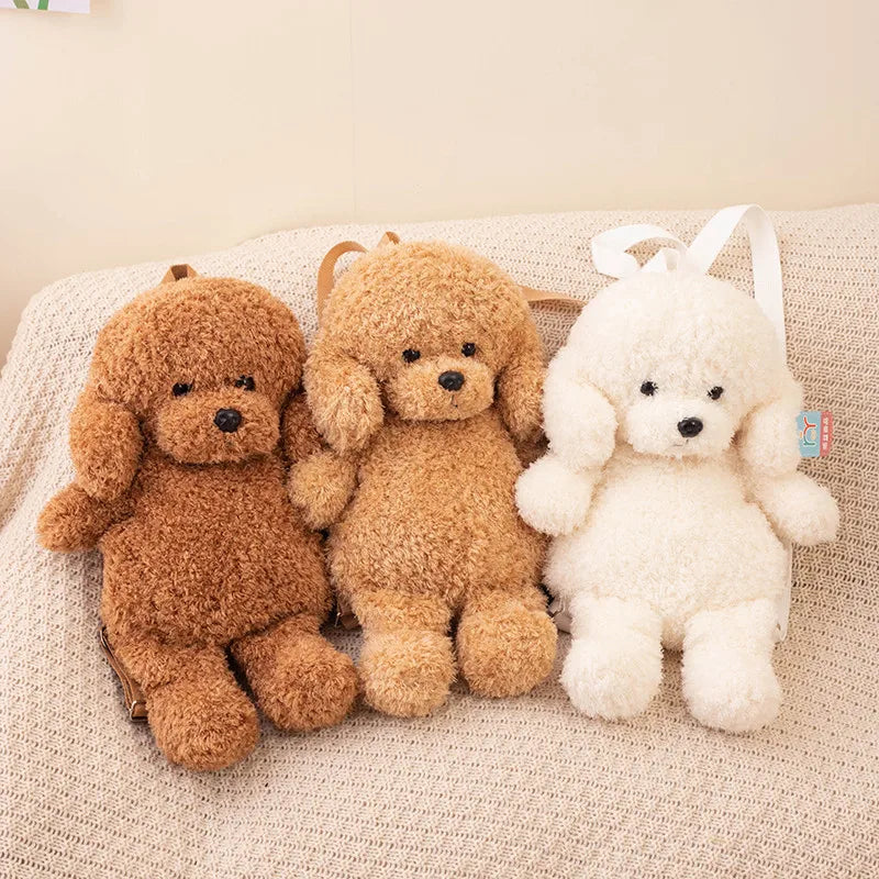 CuddleCarry Teddy Dog Plush Backpack