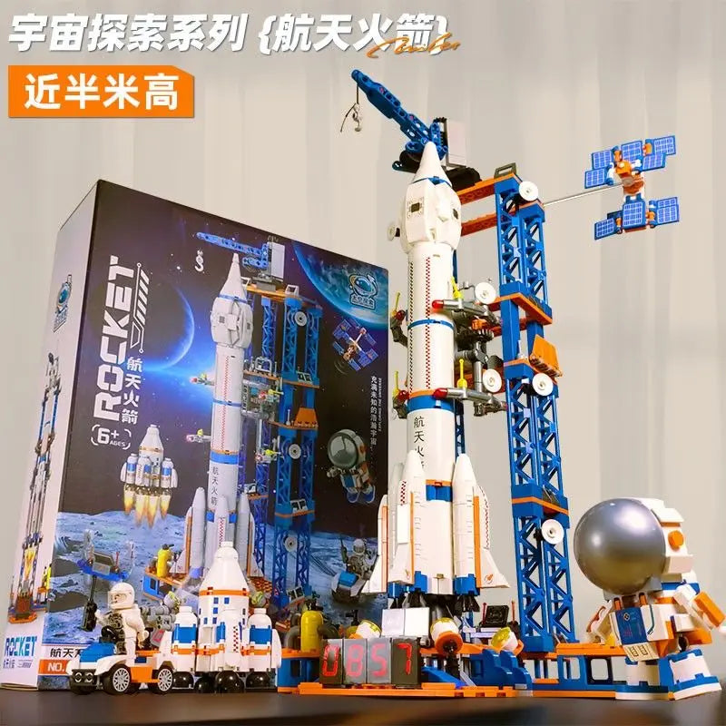 Space Rocket Building Blocks Set